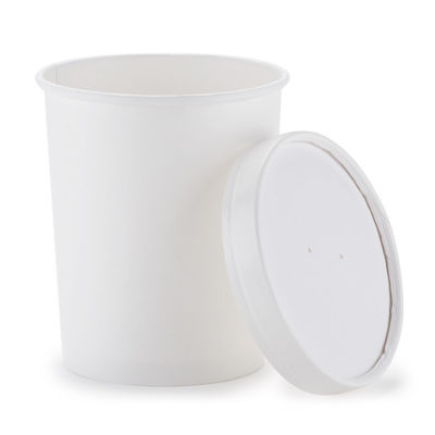 Jednorazowe jednorazowe miski na zupę papierową o pojemności 44 uncji powlekane PLA