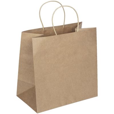 Biodegradowalne torby papierowe do pakowania żywności Kraft ze skręconym uchwytem