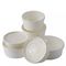 26 uncji biały nadruk Jednorazowa miska papierowa do żywności do lodów i mrożonego jogurtu Biodegradowalny papierowy kubek z pokrywką