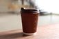 Druk offsetowy Jednorazowe Ripple Walled Hot Cups Hot Coffee Tea Drinks Kubek papierowy Filiżanka kawy z pokrywką