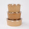 Zupa Brown 16 uncji Kraft Paper Bowls Niestandardowe recyklingowe miski do sałatek z papieru pakowego