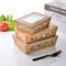 PE powlekane 2 warstwy ekologiczne 20 uncji miski z papieru pakowego pudełko na fast food na wynos sałatka Sushi Cookie papierowe pudełko do pakowania