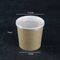 Wiele specyfikacji Puste jednorazowe miski na zupę 300g z papieru pakowego z przezroczystymi plastikowymi pokrywkami