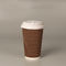 Różnej wielkości degradowalne jednorazowe papierowe kubki do kawy do gorącego picia