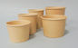 Jednorazowe miski do zupy papierowej o jakości spożywczej Biodegradowalne z pokrywkami