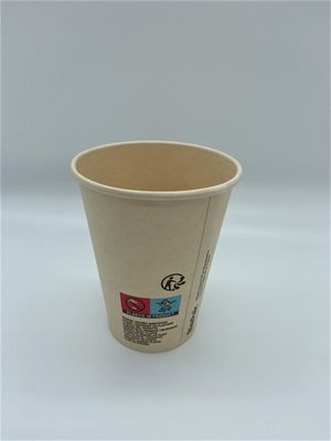 8 uncji Jednorazowe jednościenne powlekanie PLA gorącej kawy / gorące kubki papierowe do picia