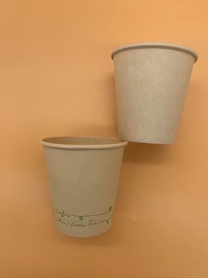 Jednorazowe, biodegradowalne papierowe kubki do kawy Kraft PE Coating do gorącego picia