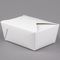 Prostokąt Jednorazowy biały papier do drukowania Kraft Borad Opakowanie Stand Up Lunch Box