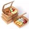 Window Kraft Paper Sałatka owocowa Fast Food Takeaway Lunch Box Recykling Przezroczysty